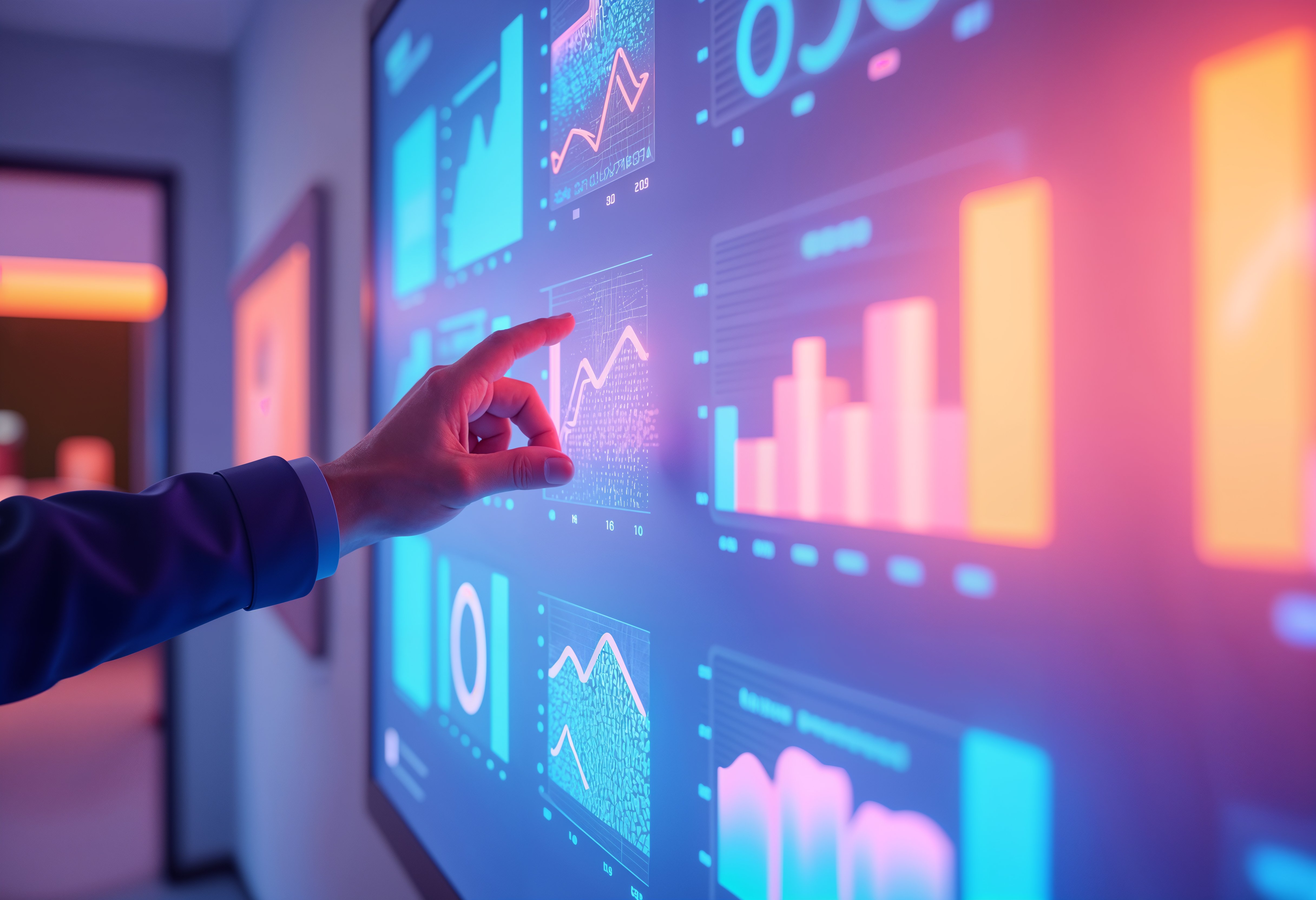 Sistema de IA conectado con datos, procesos, personas y decisiones empresariales para generar mejores resultados